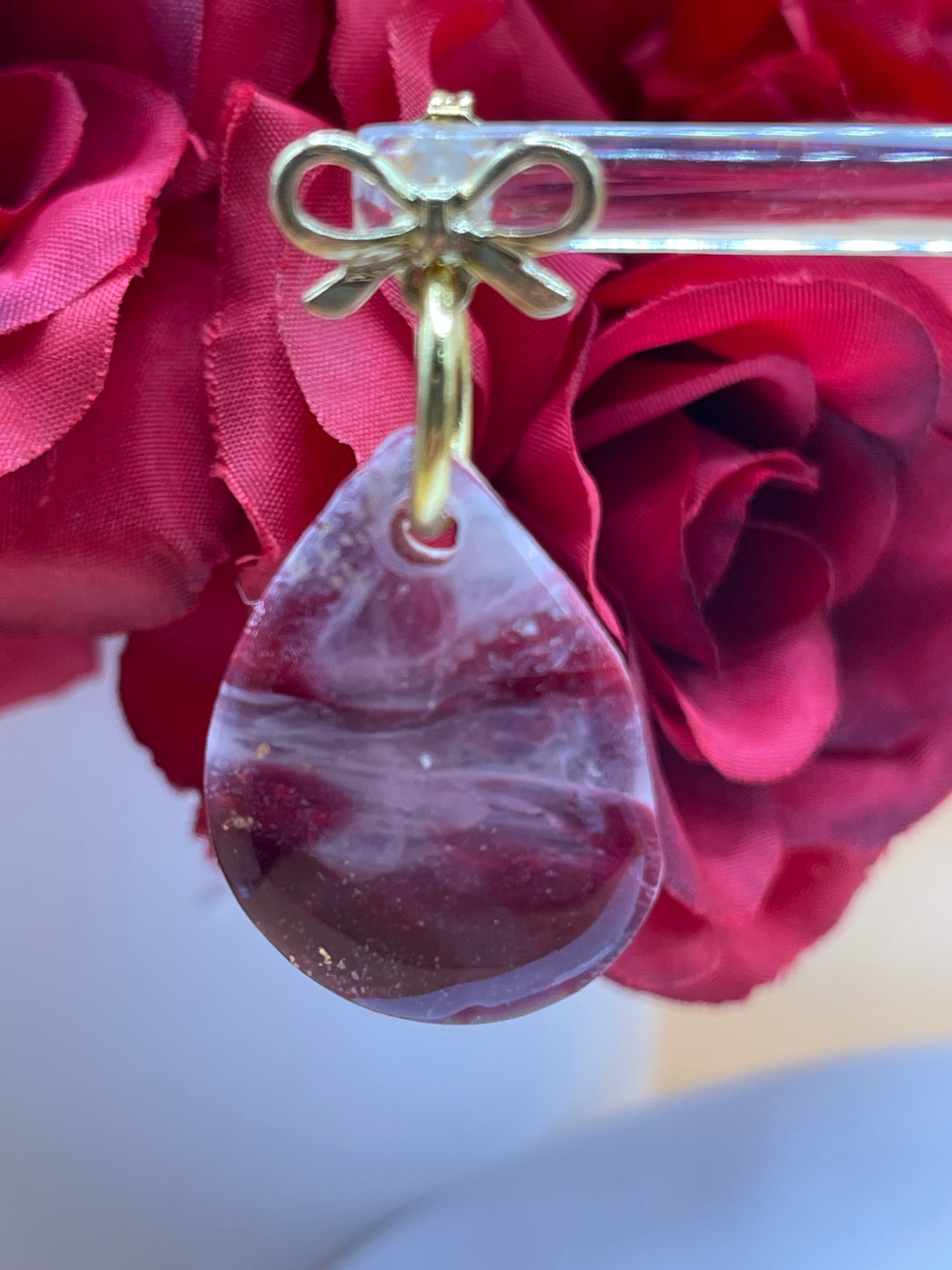 Marbled Polymer Clay Earrings