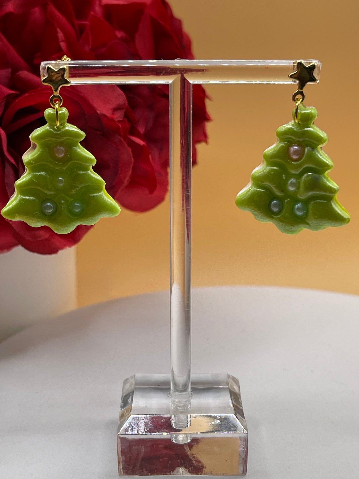 Christmas Tree Dangle Earrings