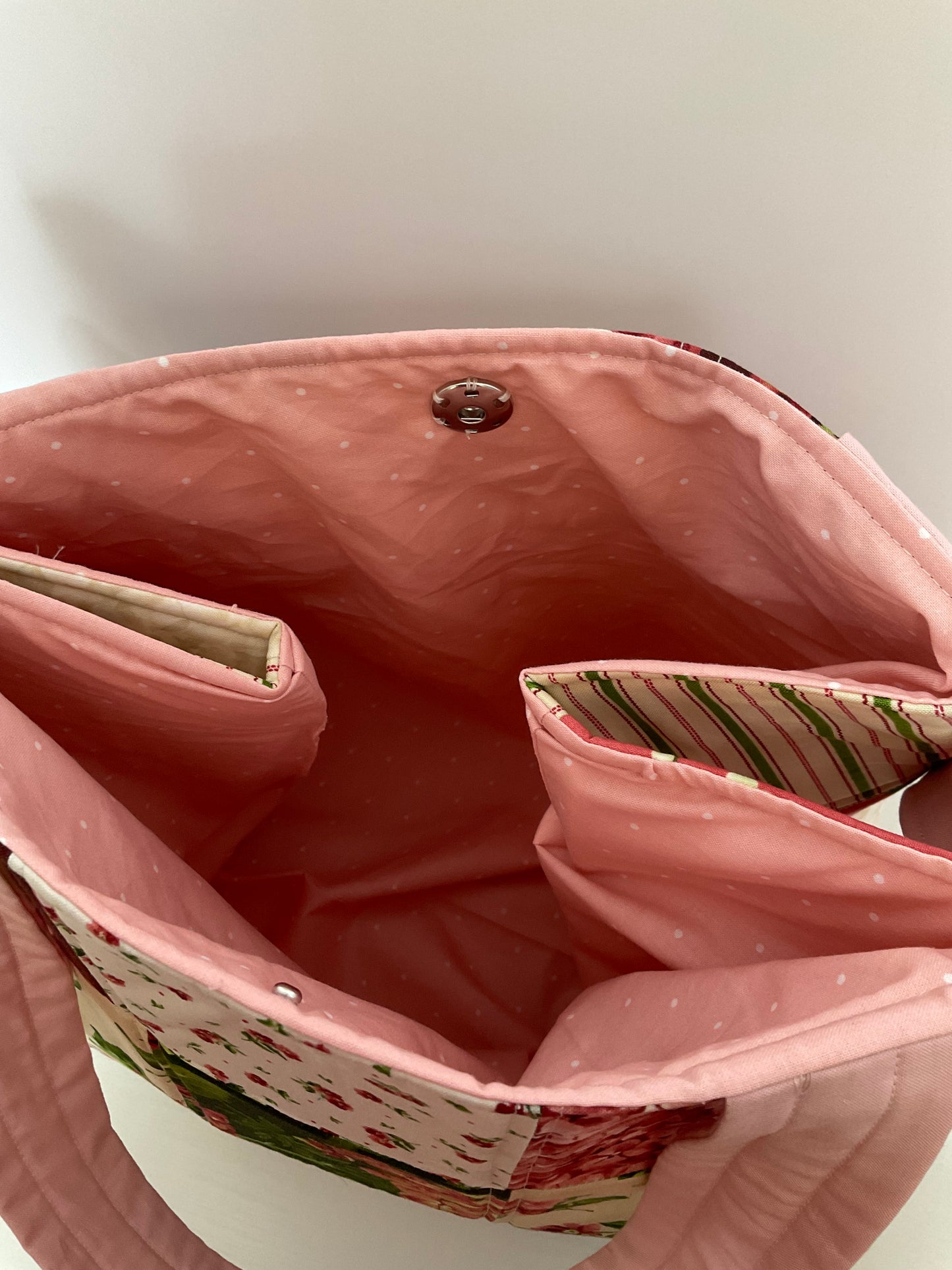 Quilted Patchwork Large Bow Tote