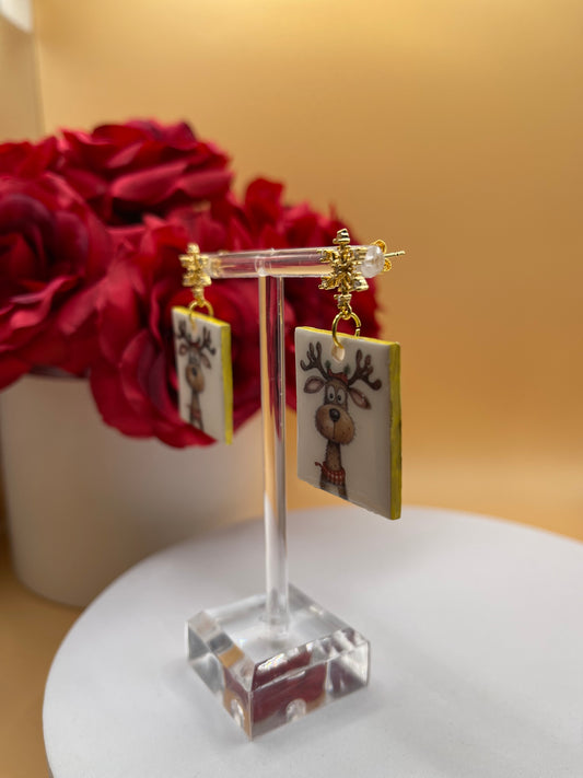 Whimsical Reindeer Earrings