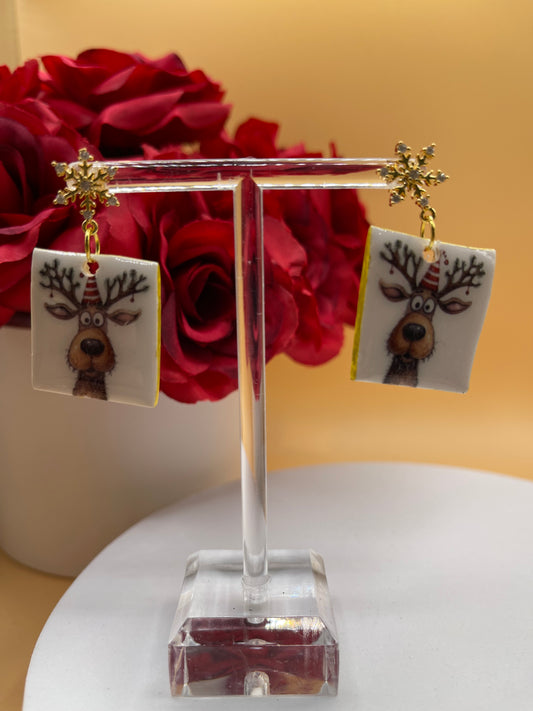 Whimsical Reindeer Earrings