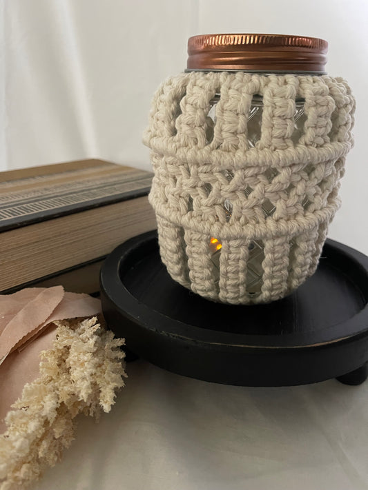 Macrame Tealight Jar