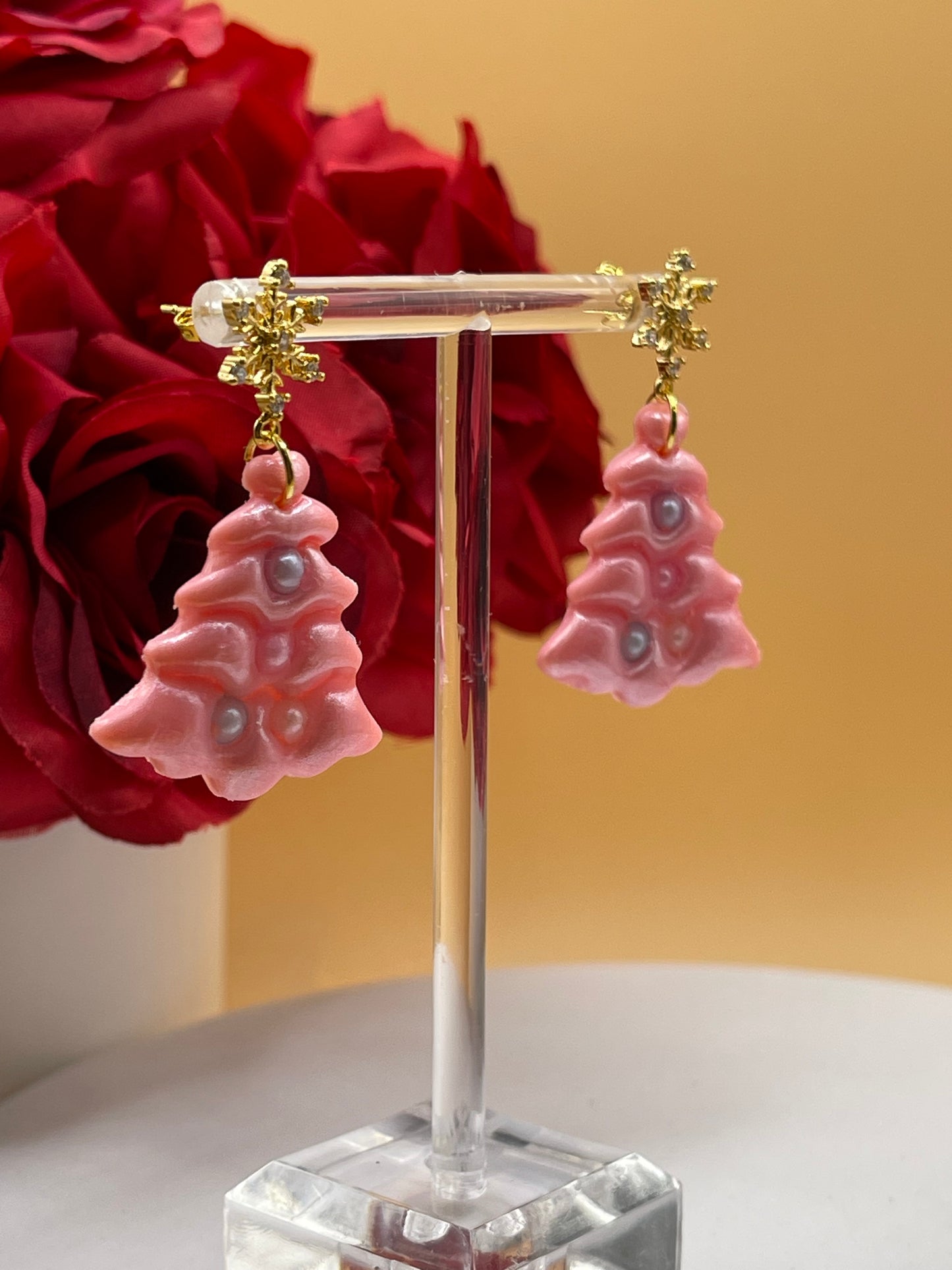 Christmas Tree Dangle Earrings