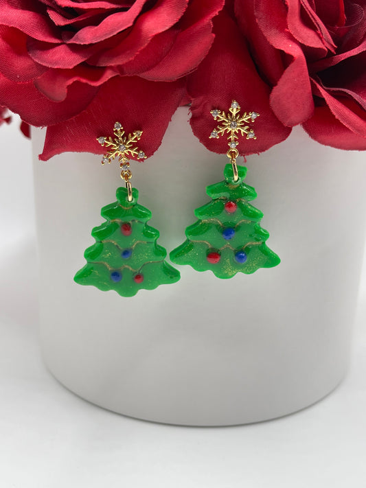 Christmas Tree Earrings 1