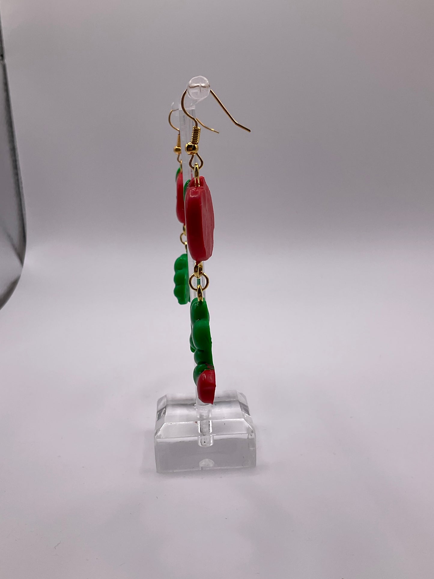 Hungry Caterpillar & Apple Earrings 2