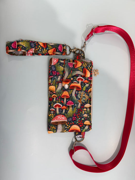 Adjustable Crossbody Phone Case Wallet Convertible Wristlet