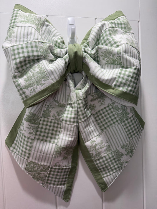 Oversized Bow Wall Decor, Bow Door Hanger, Gingham Bow