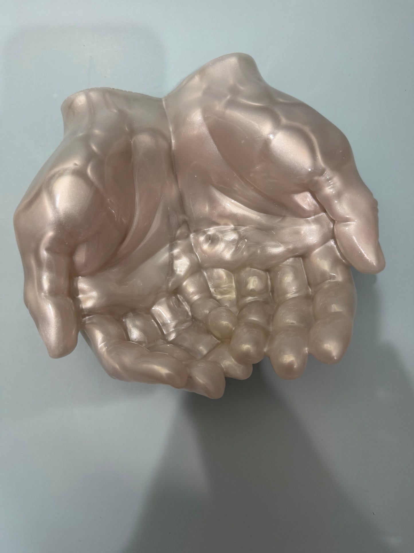 Acrylic Resin Hands Offering Dish