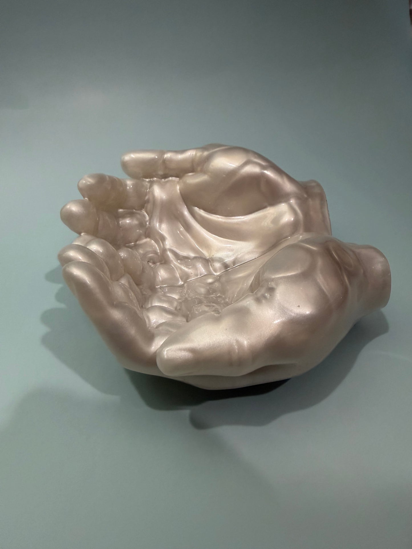 Acrylic Resin Hands Offering Dish