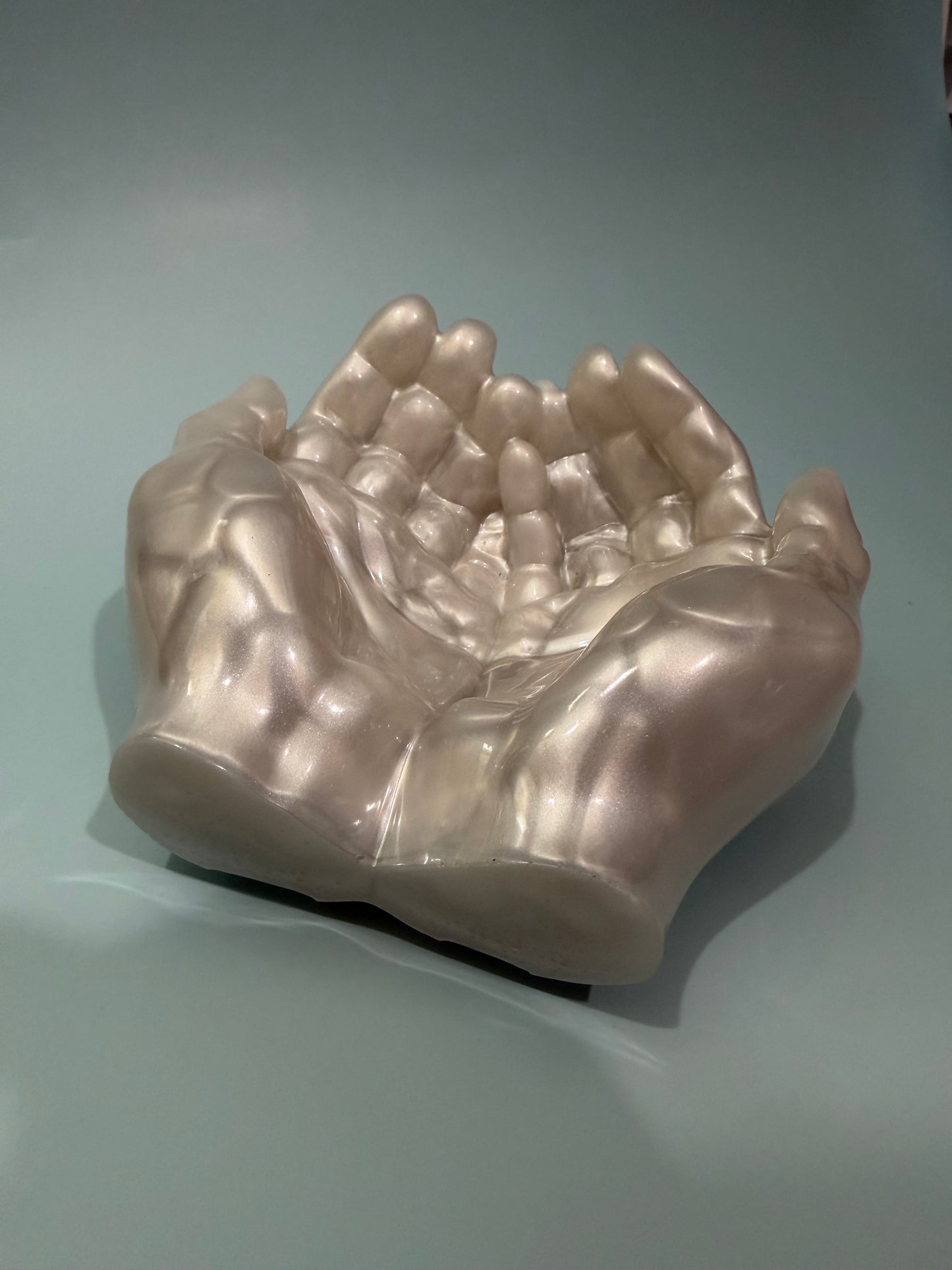 Acrylic Resin Hands Offering Dish