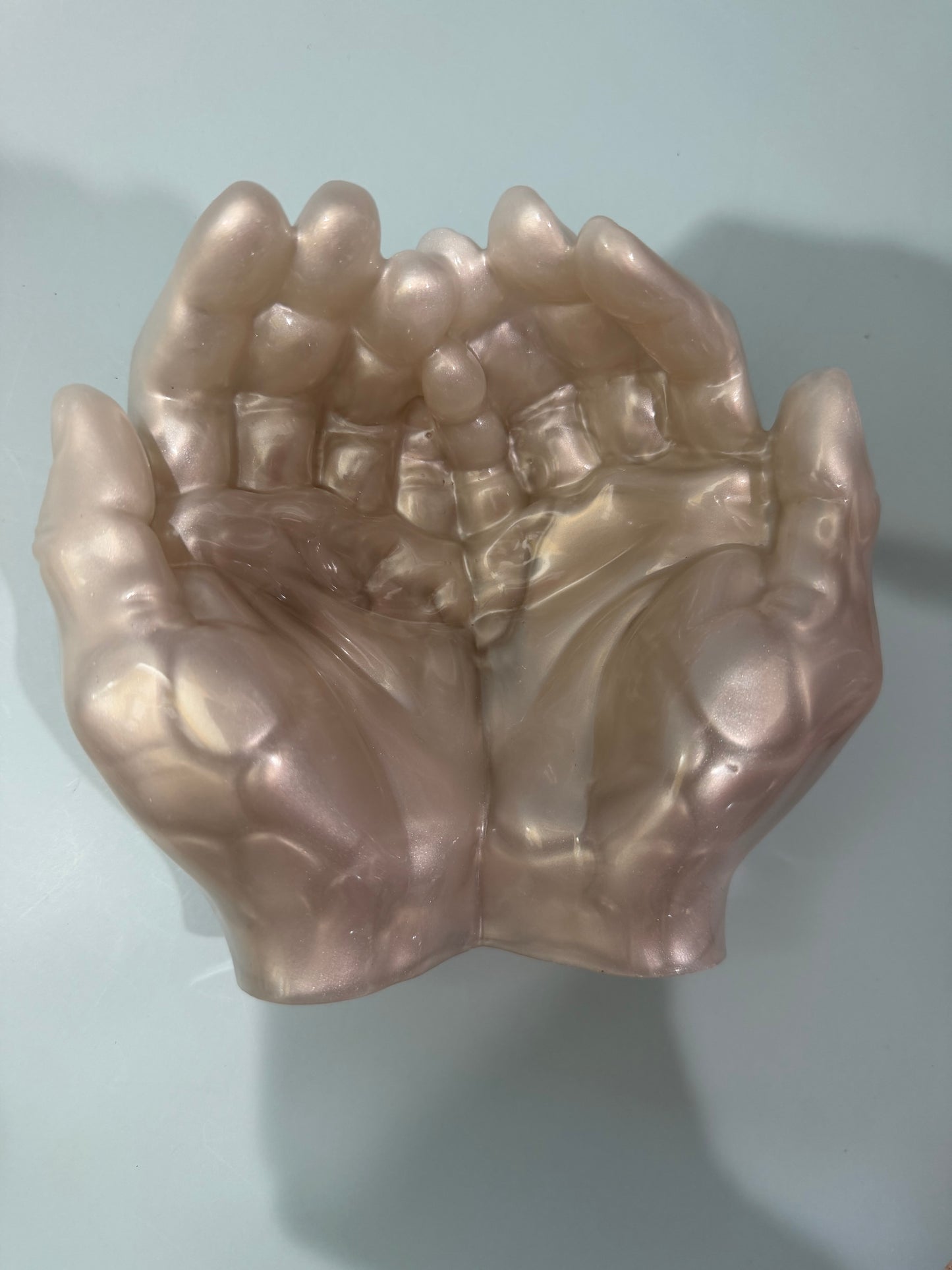 Acrylic Resin Hands Offering Dish