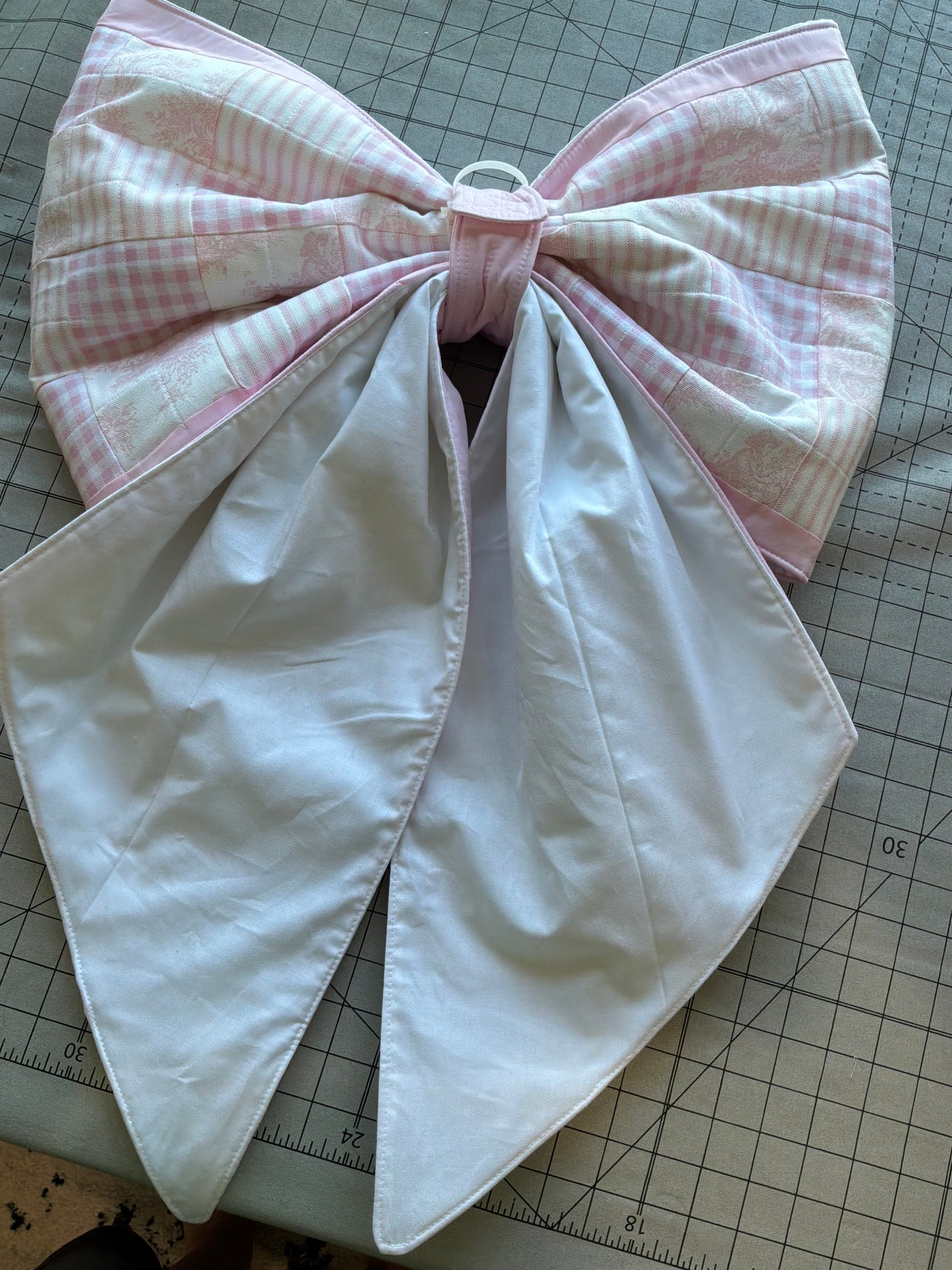 Oversized Bow Wall Decor, Bow Door Hanger, Gingham Bow