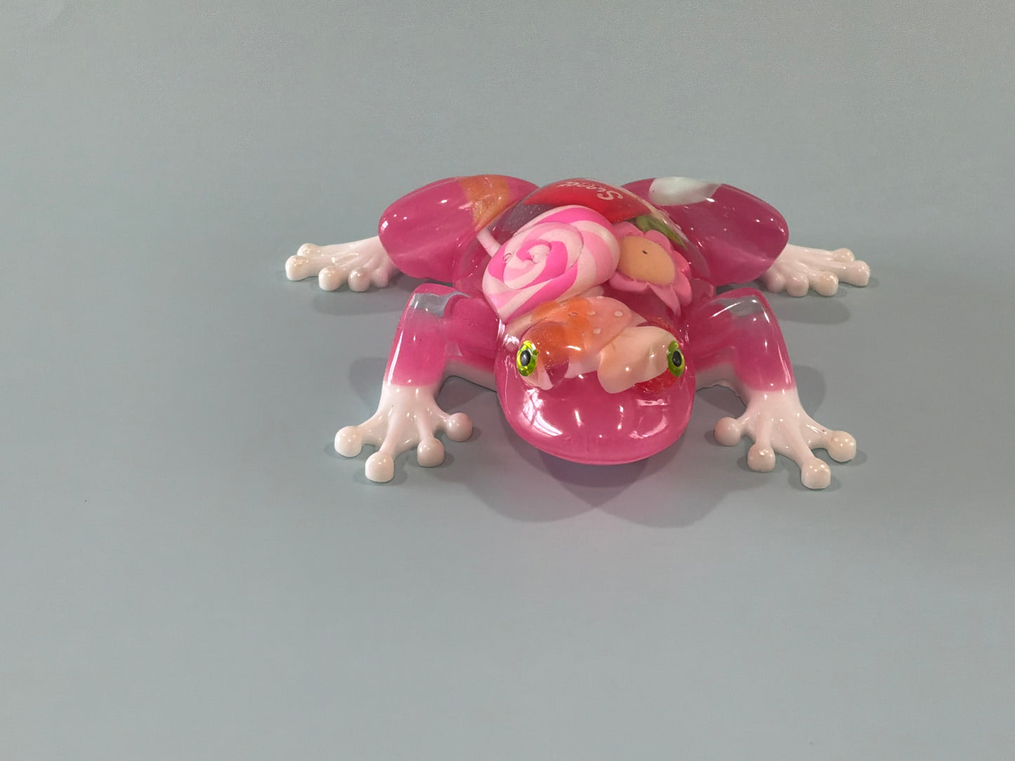 Acrylic Resin Art Frog | Decorative Paperweight