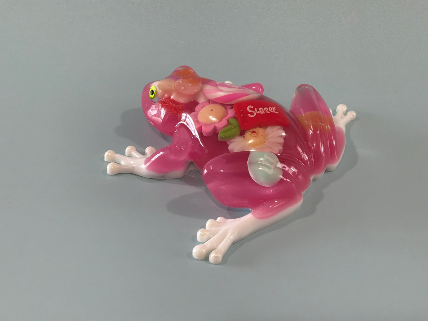 Acrylic Resin Art Frog | Decorative Paperweight