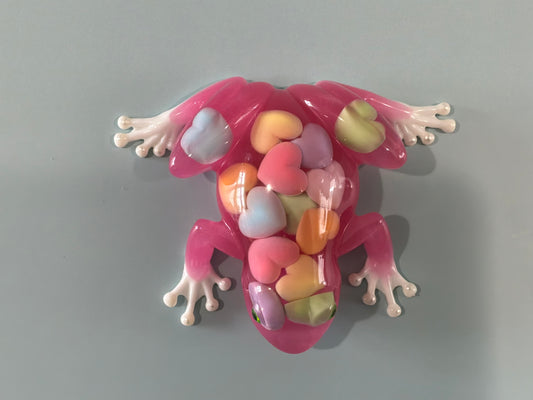 Acrylic Resin Art Frog | Decorative Paperweight
