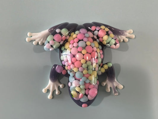 Acrylic Resin Art Frog | Decorative Paperweight