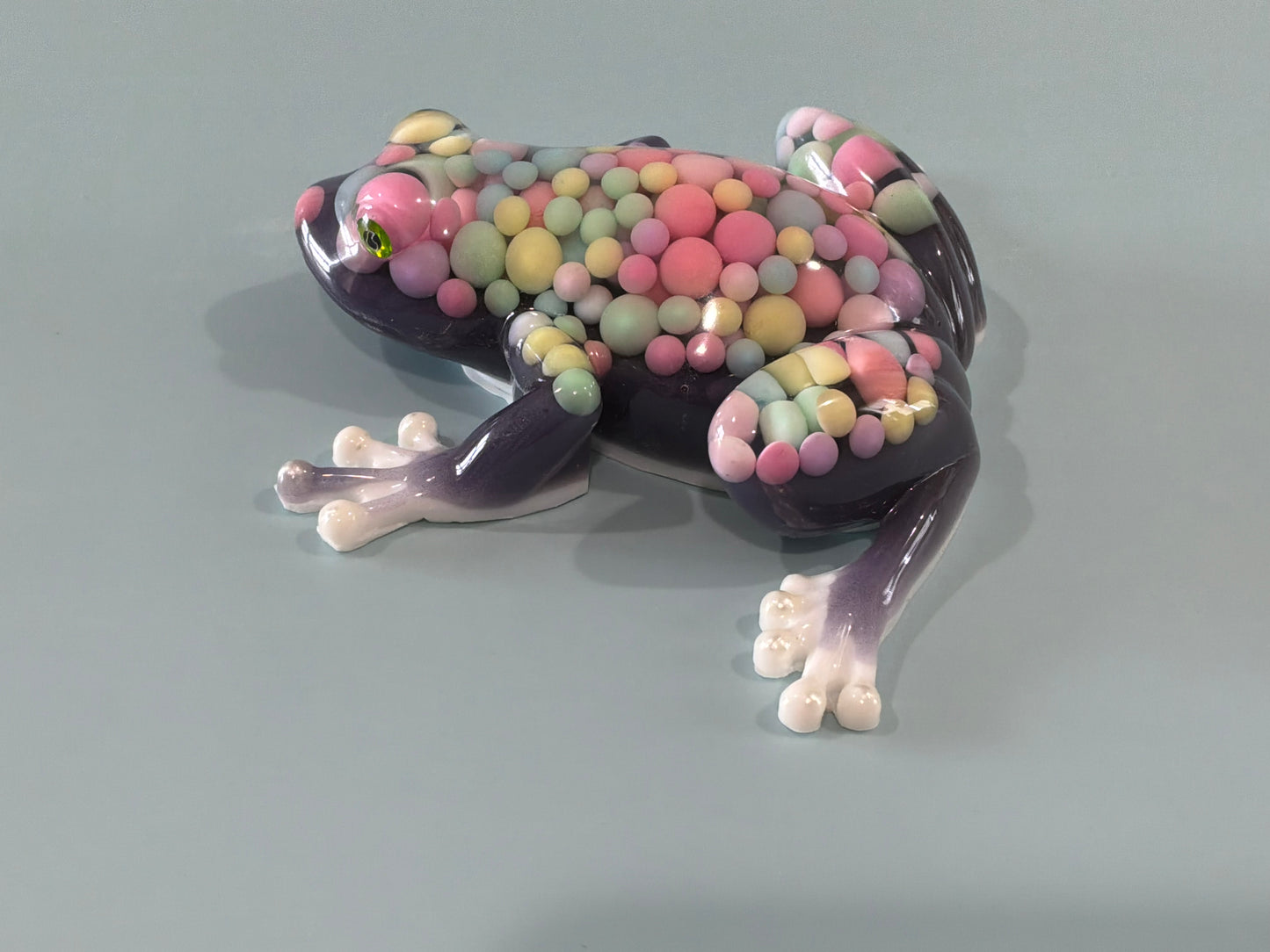 Acrylic Resin Art Frog | Decorative Paperweight