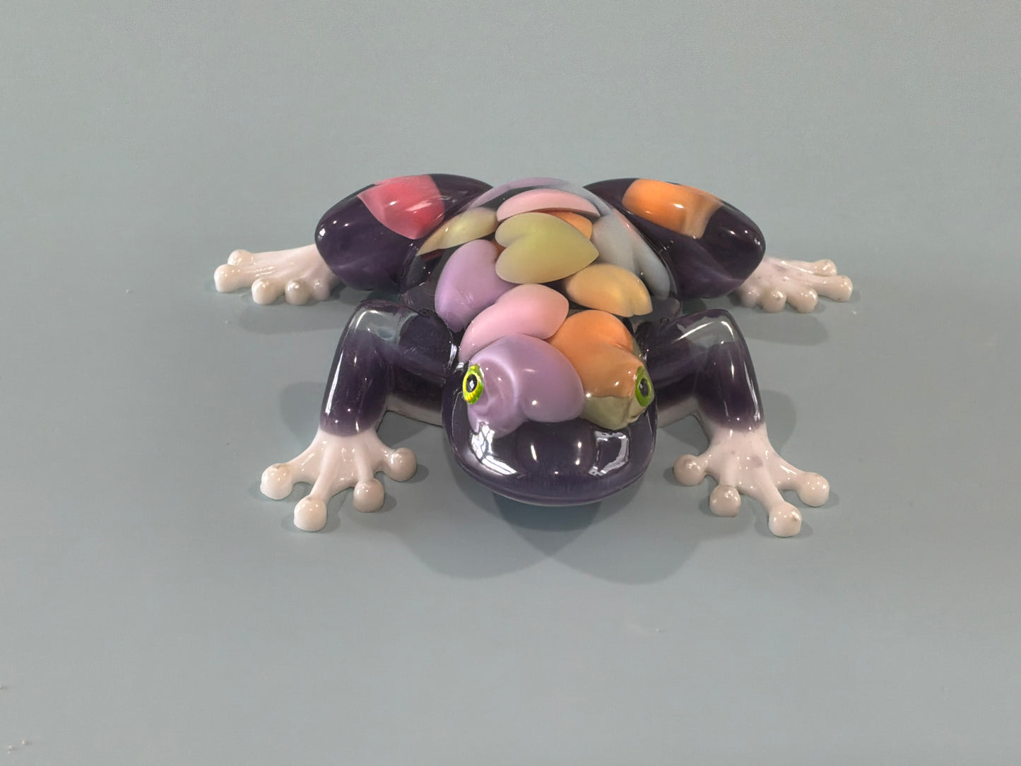 Acrylic Resin Art Frog | Decorative Paperweight