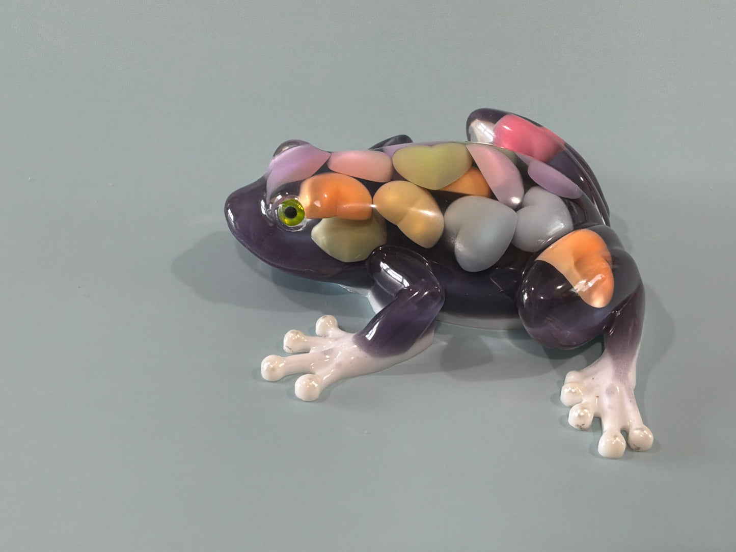 Acrylic Resin Art Frog | Decorative Paperweight