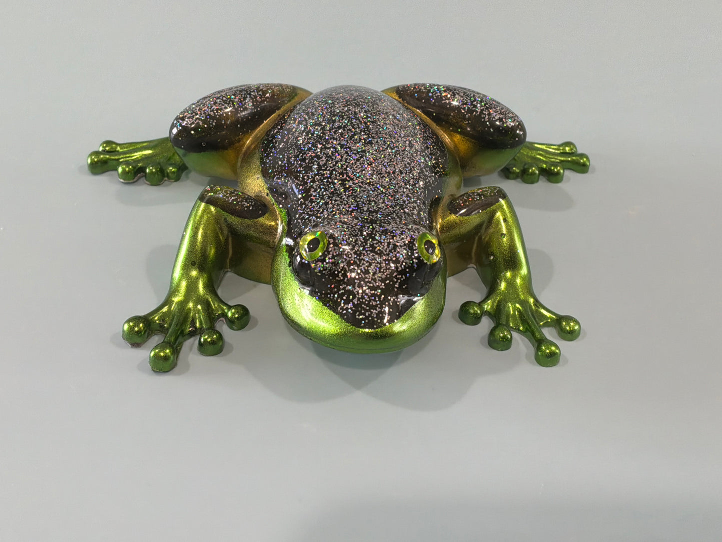 Acrylic Resin Art Frog | Decorative Paperweight