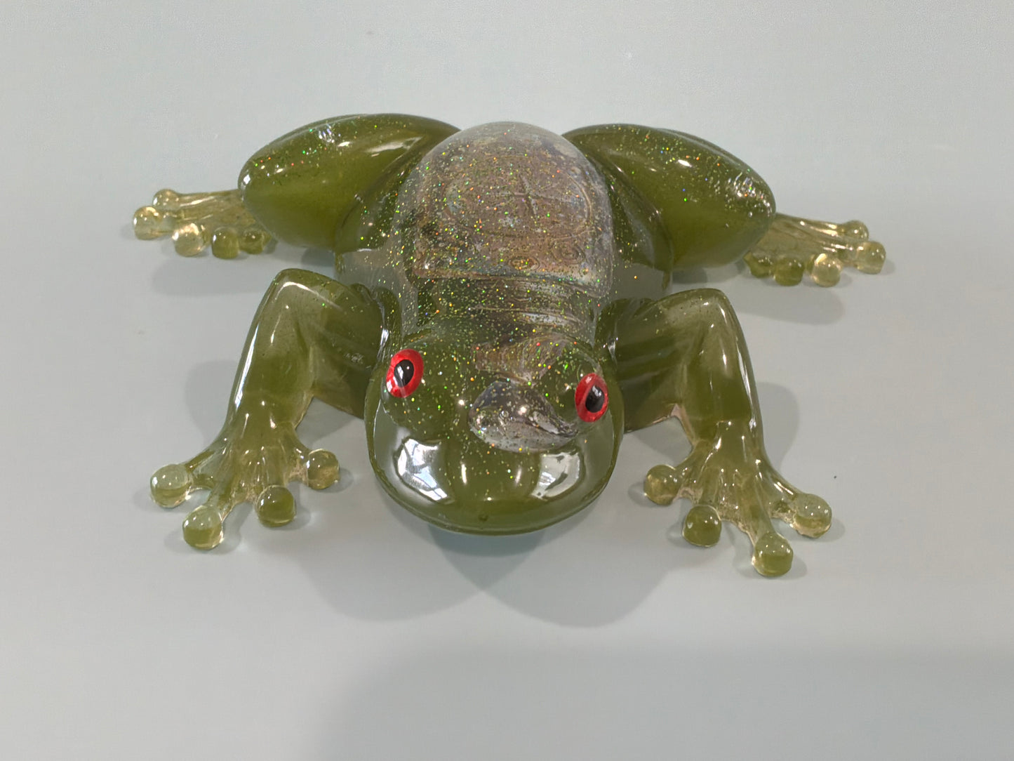 Acrylic Resin Art Frog | Decorative Paperweight