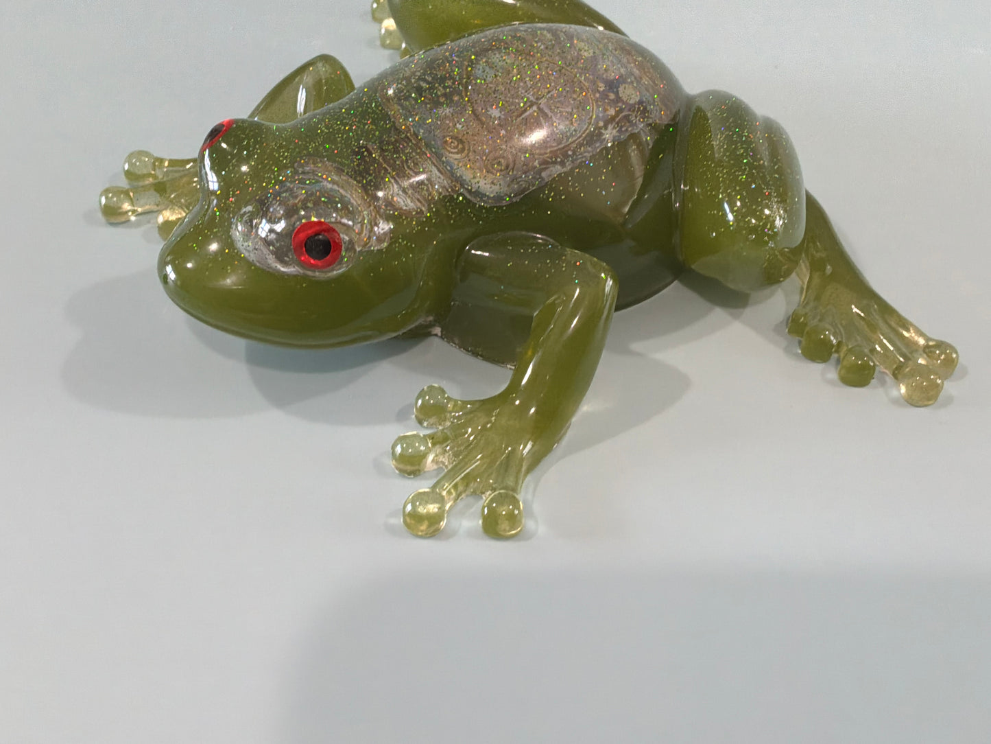 Acrylic Resin Art Frog | Decorative Paperweight