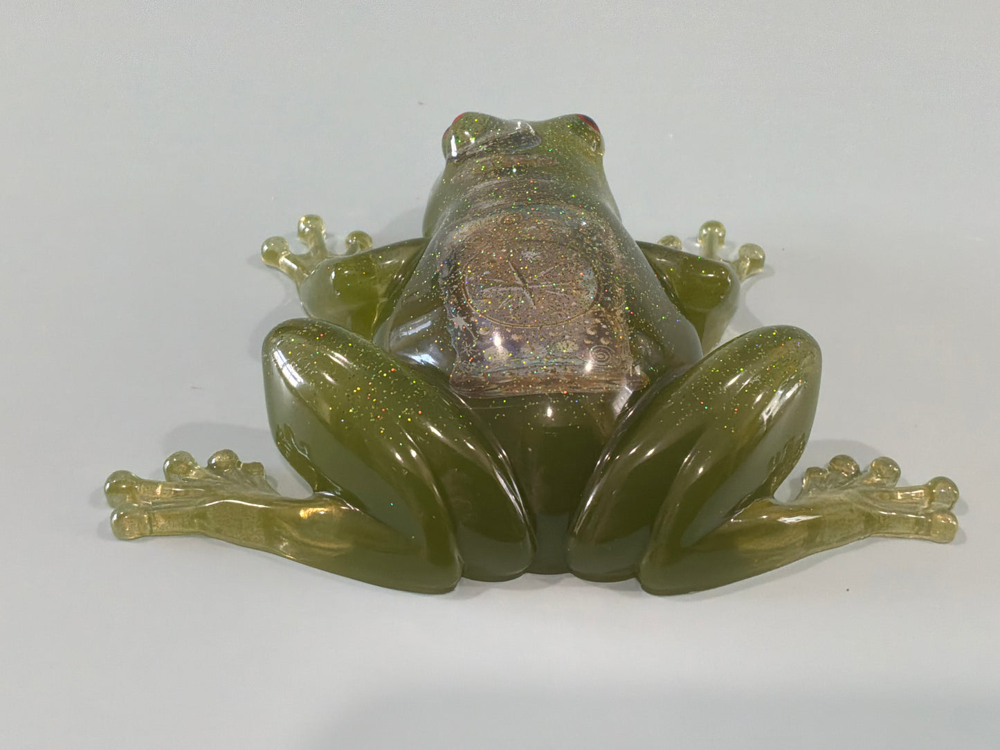 Acrylic Resin Art Frog | Decorative Paperweight
