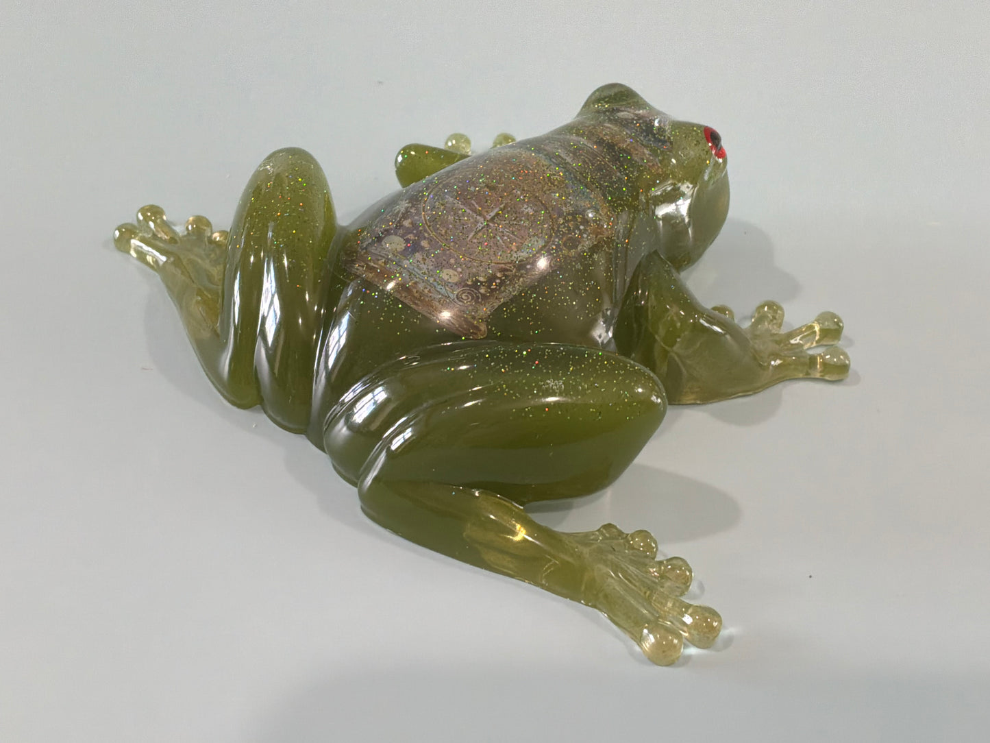 Acrylic Resin Art Frog | Decorative Paperweight