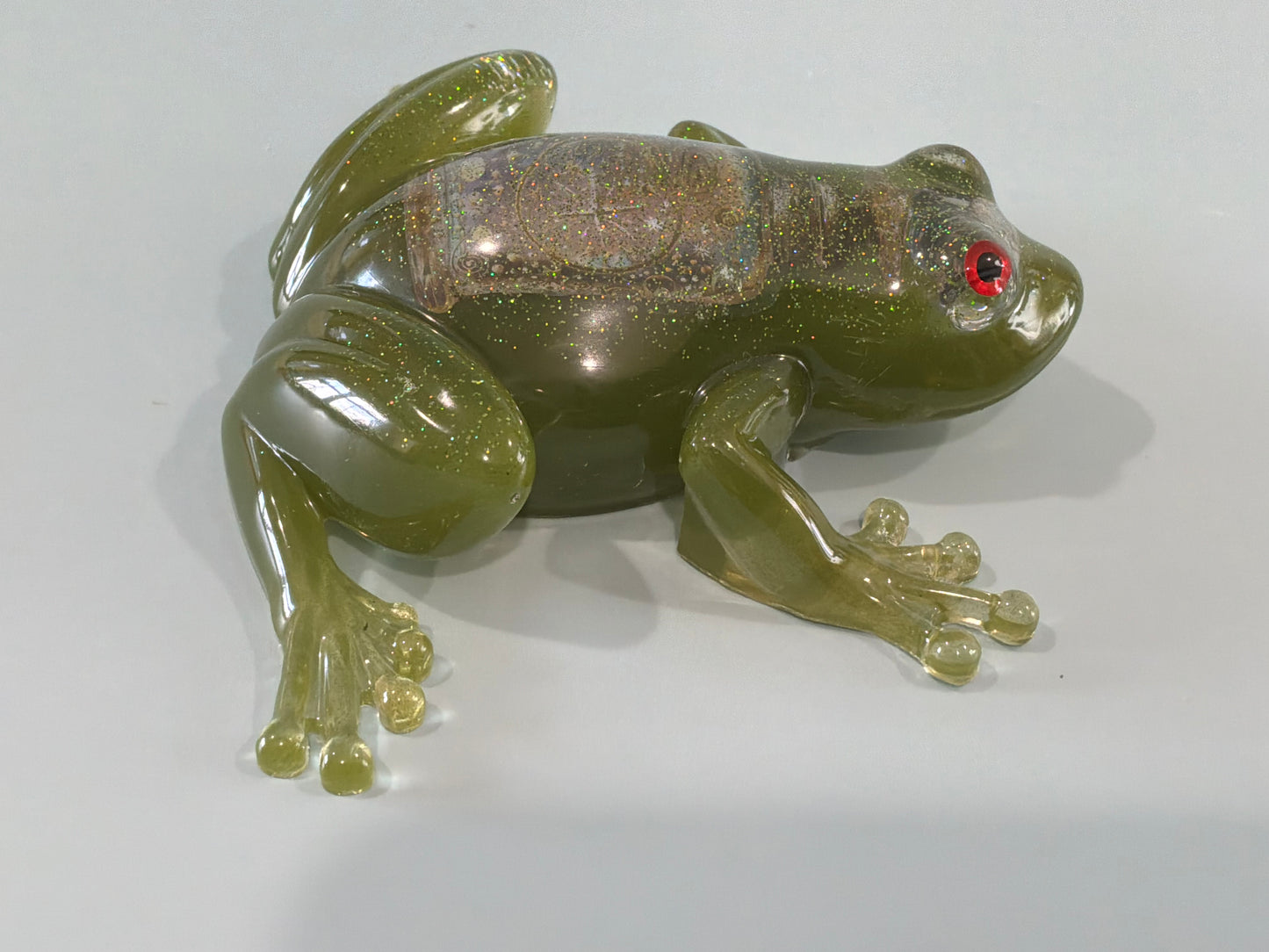 Acrylic Resin Art Frog | Decorative Paperweight