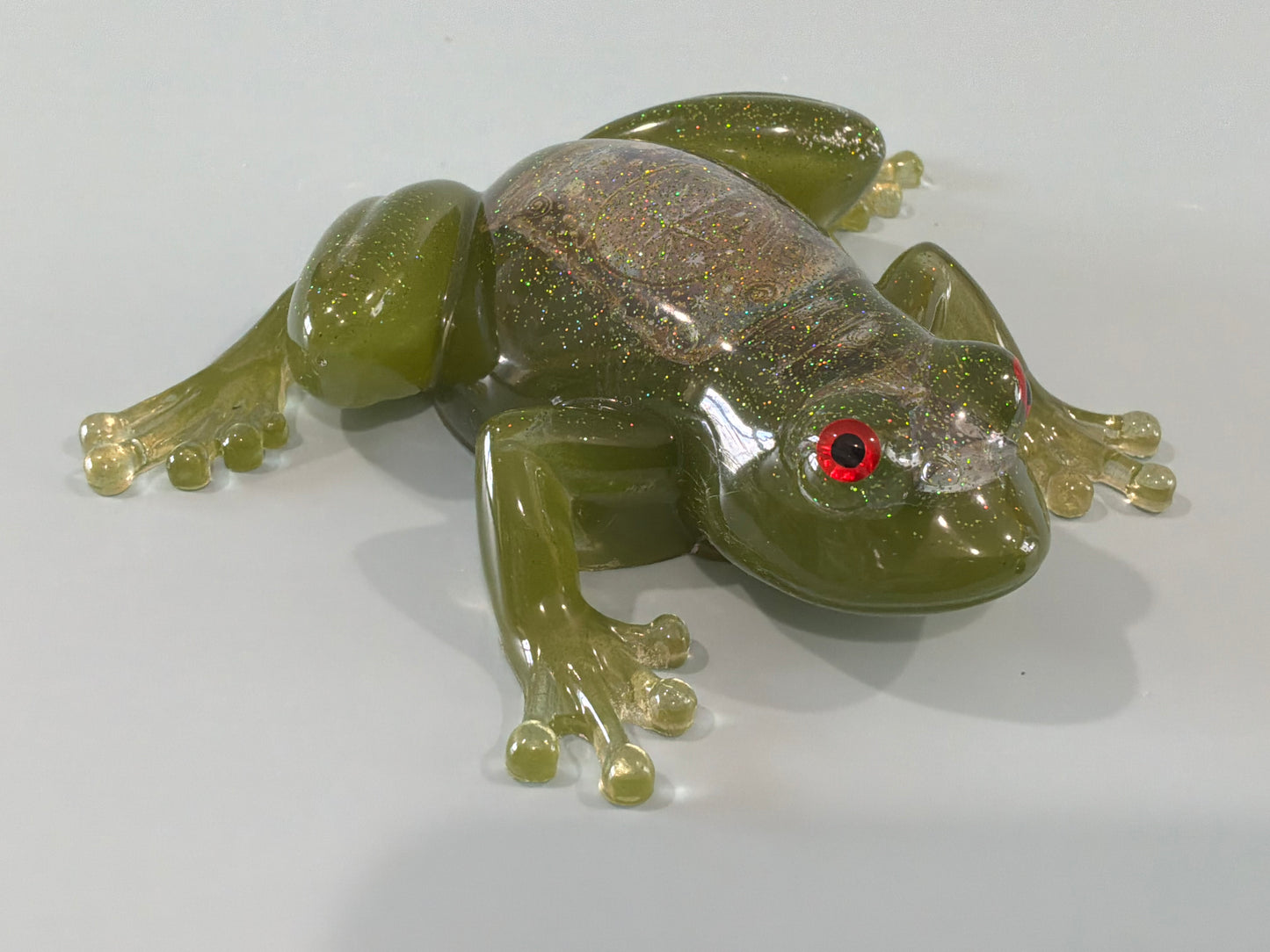 Acrylic Resin Art Frog | Decorative Paperweight