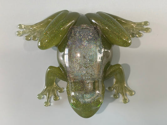Acrylic Resin Art Frog | Decorative Paperweight