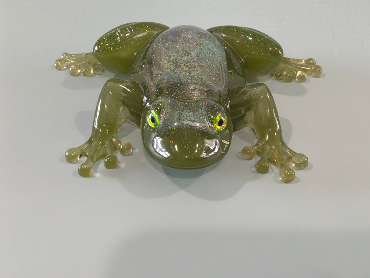 Acrylic Resin Art Frog | Decorative Paperweight
