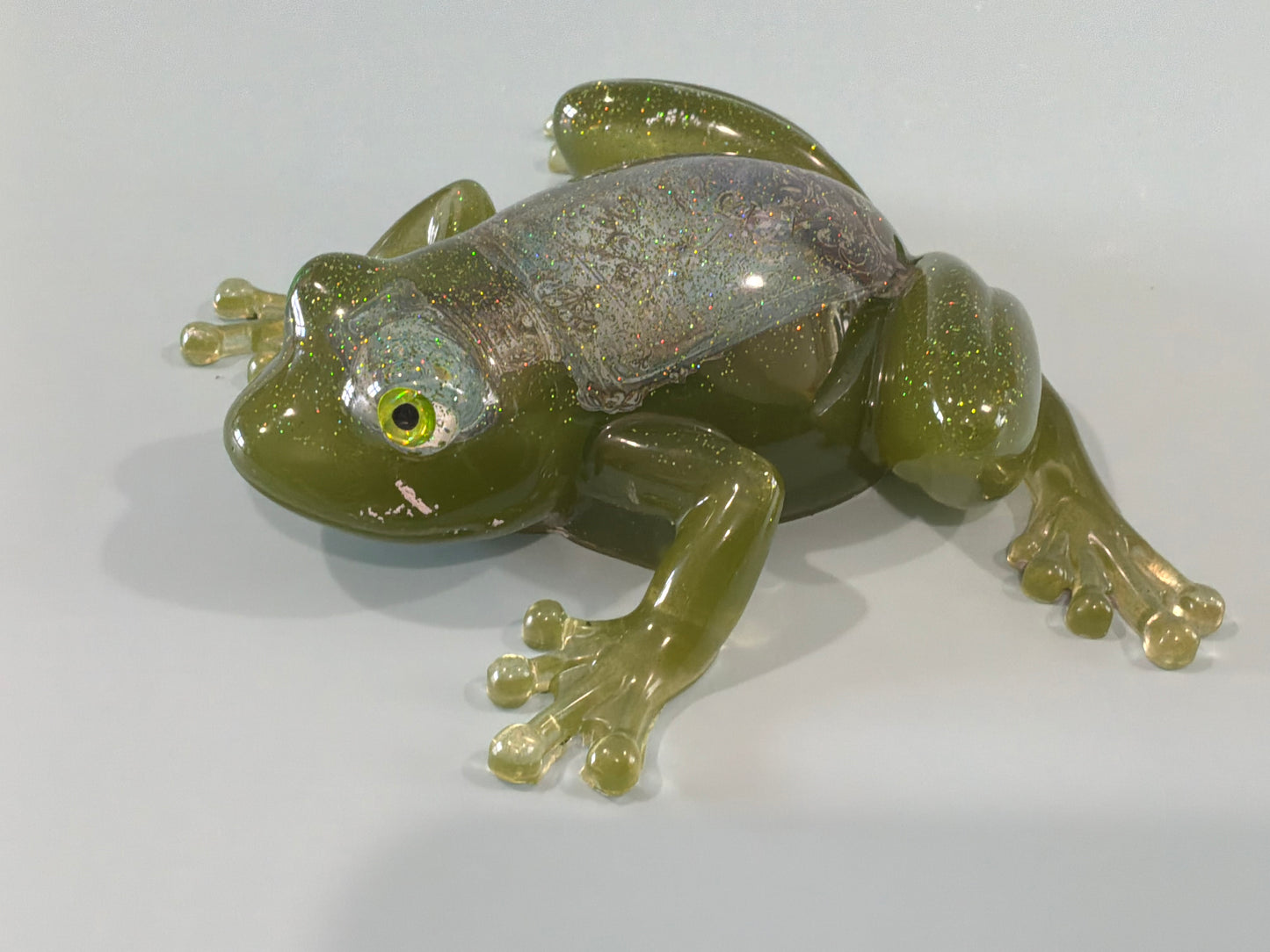 Acrylic Resin Art Frog | Decorative Paperweight