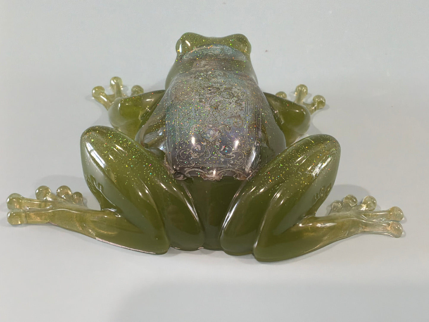 Acrylic Resin Art Frog | Decorative Paperweight