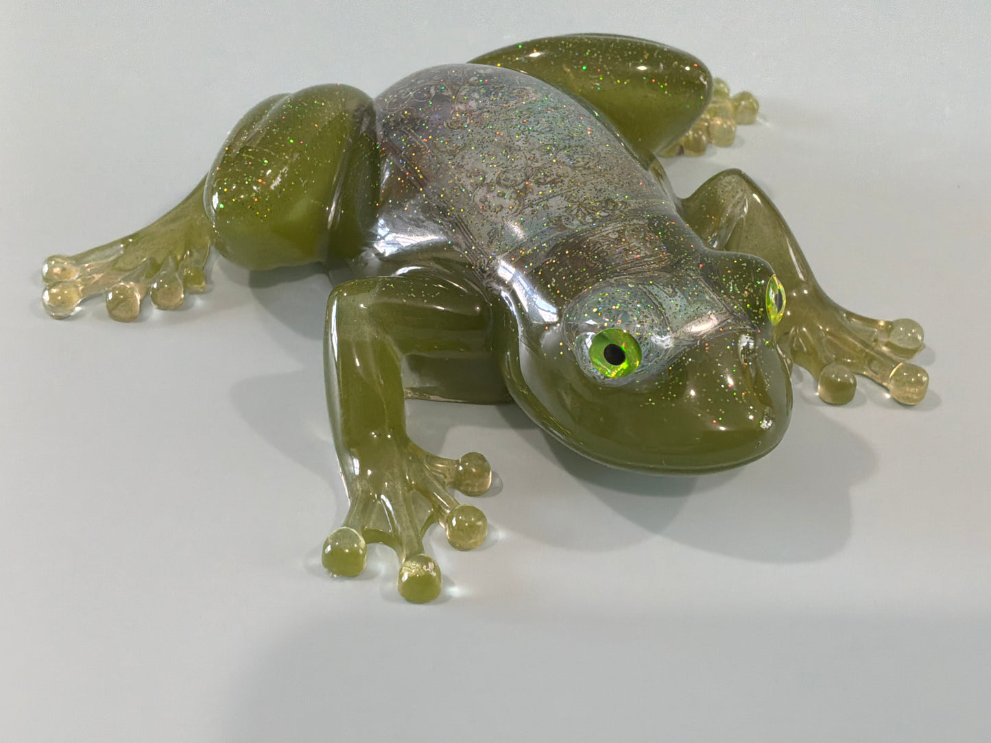 Acrylic Resin Art Frog | Decorative Paperweight