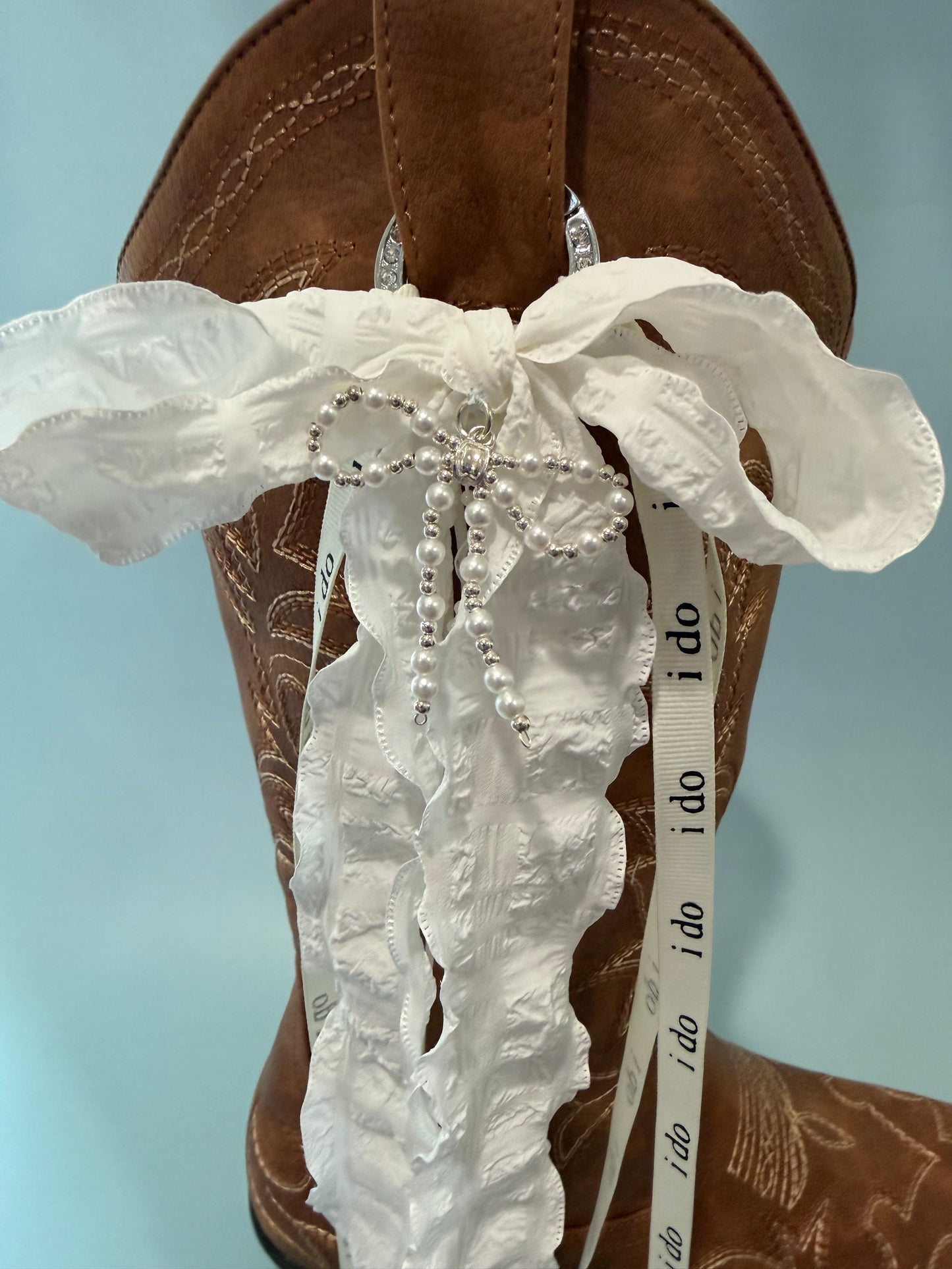 Boot Bows, Country Wedding Boot Ribbons, Bridal Wear Accessory, Bride Bows