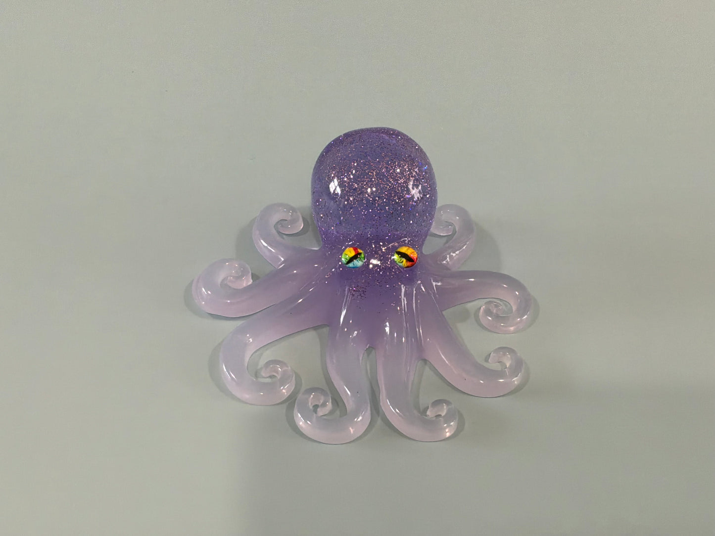 Acrylic Resin Octopus Figurine | Cute Paperweight | Shelfsitter