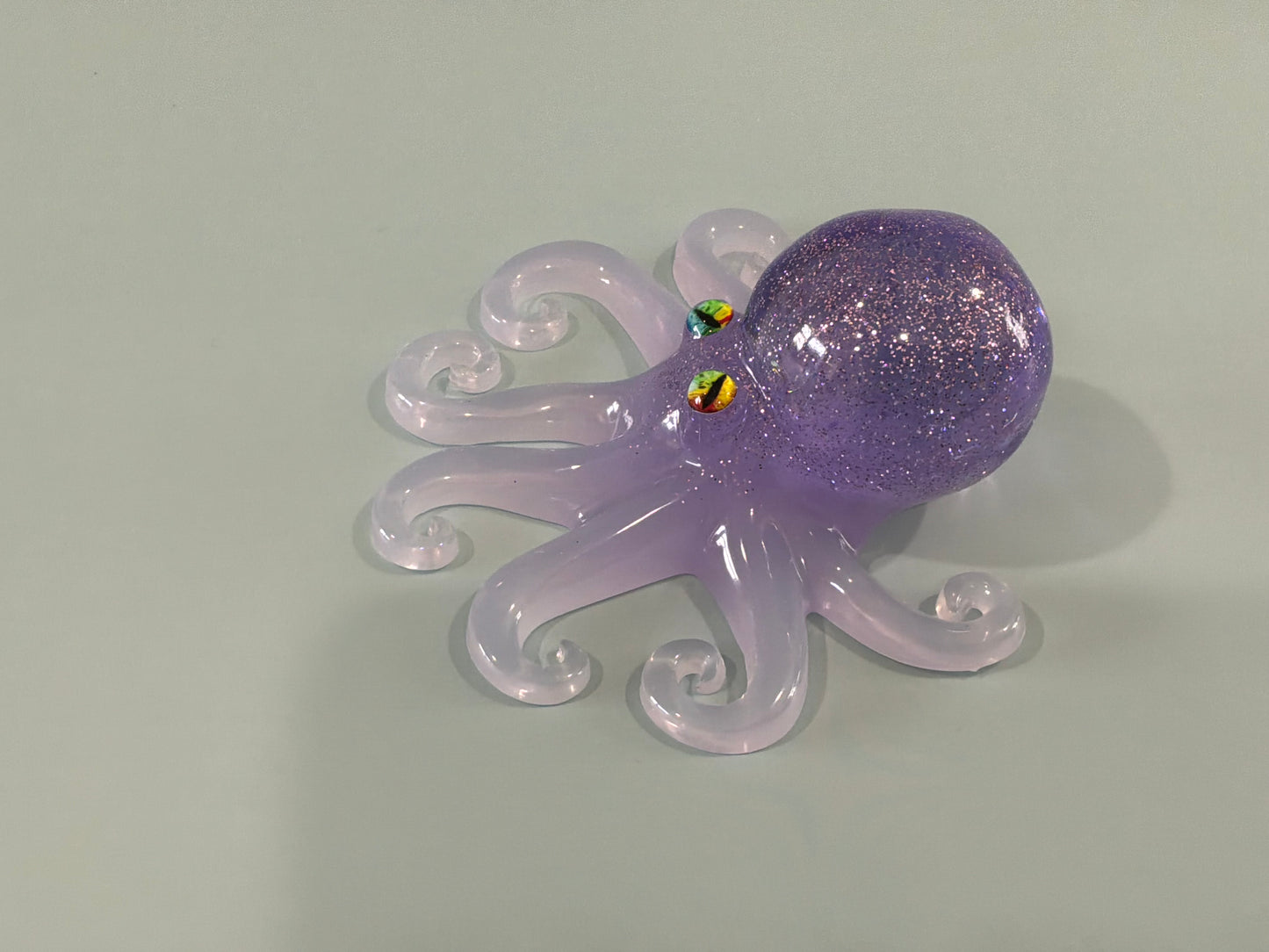 Acrylic Resin Octopus Figurine | Cute Paperweight | Shelfsitter