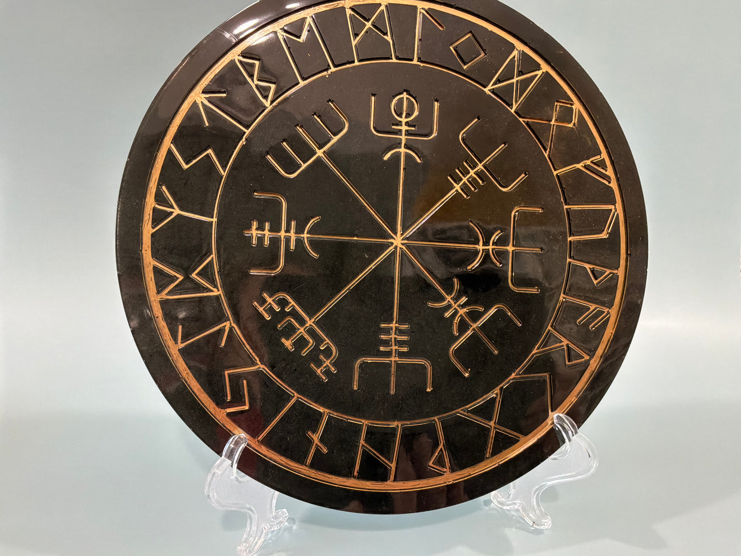 Acrylic Resin Viking Compass | Runes