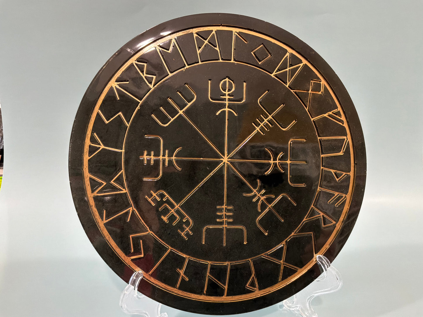 Acrylic Resin Viking Compass | Runes