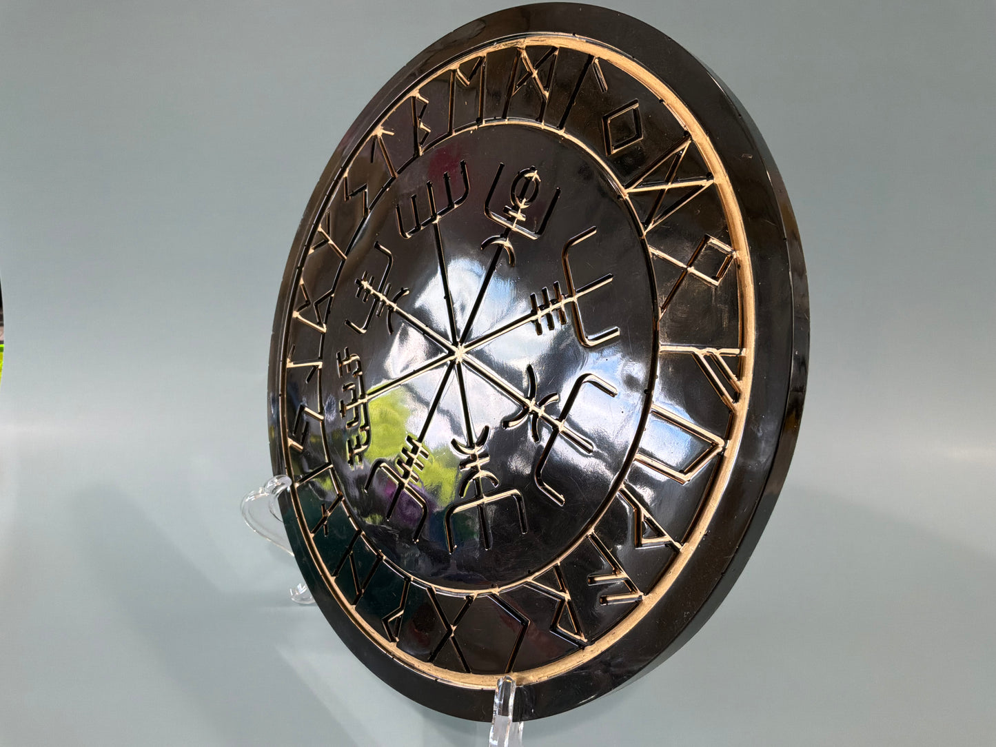 Acrylic Resin Viking Compass | Runes
