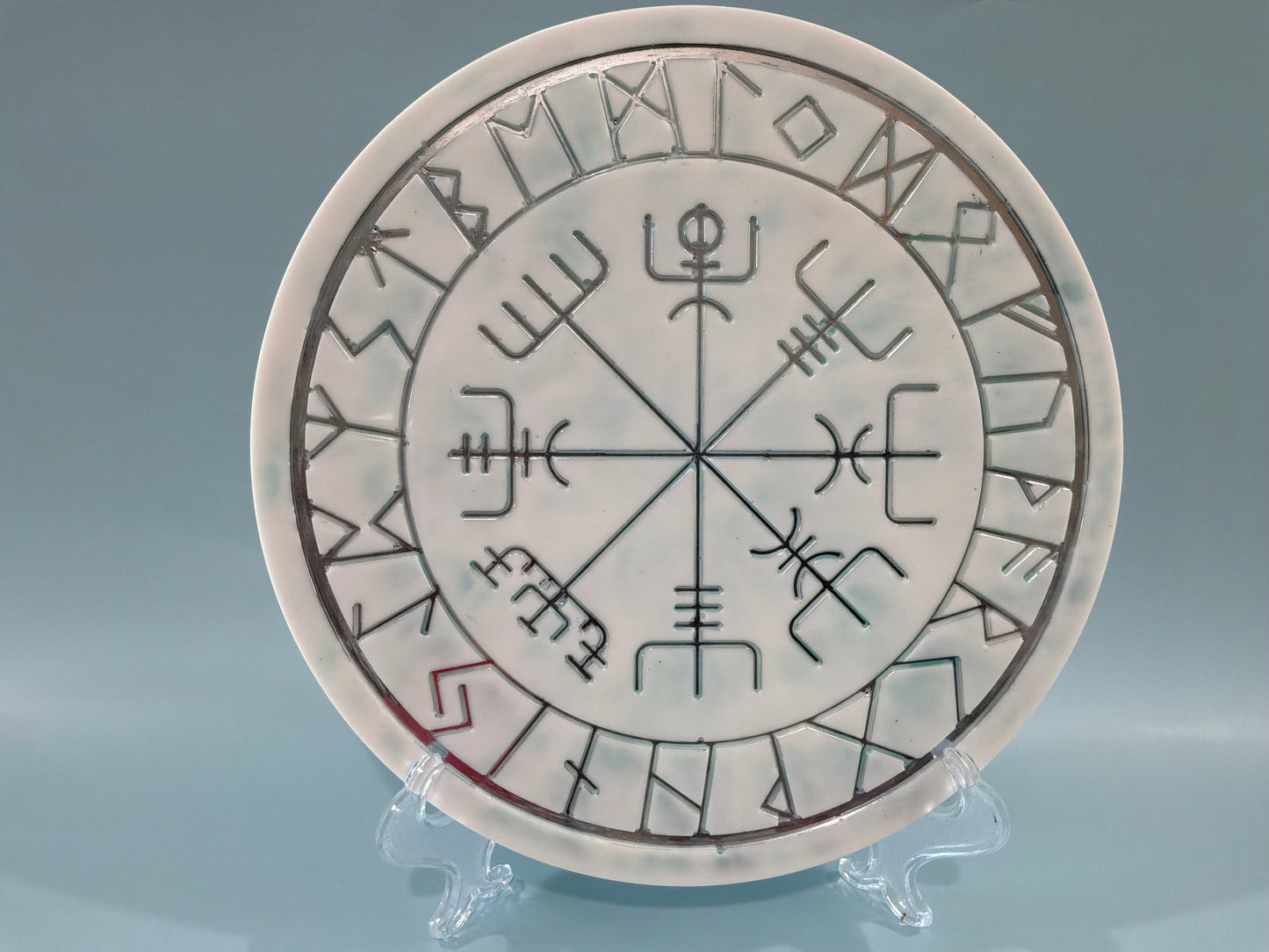 Acrylic Resin Viking Compass | Runes