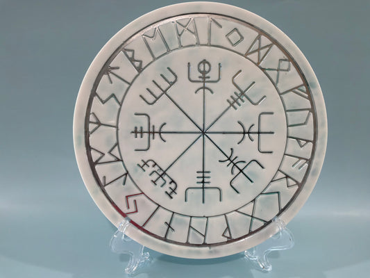 Acrylic Resin Viking Compass | Runes