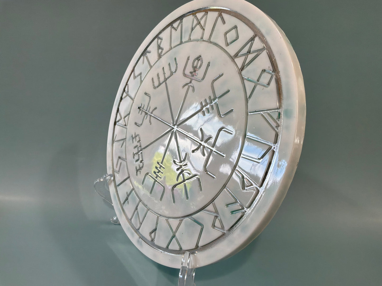 Acrylic Resin Viking Compass | Runes
