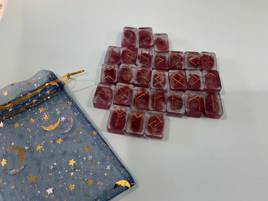 Acrylic Resin Rune Set