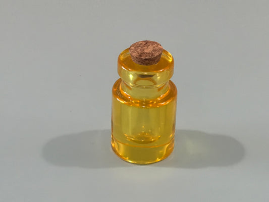 Yellow Acrylic Resin Mini Bottle