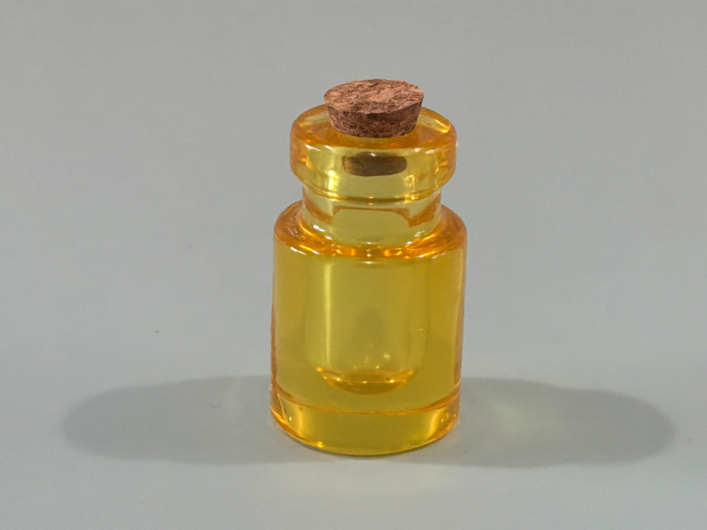 Yellow Acrylic Resin Mini Bottle