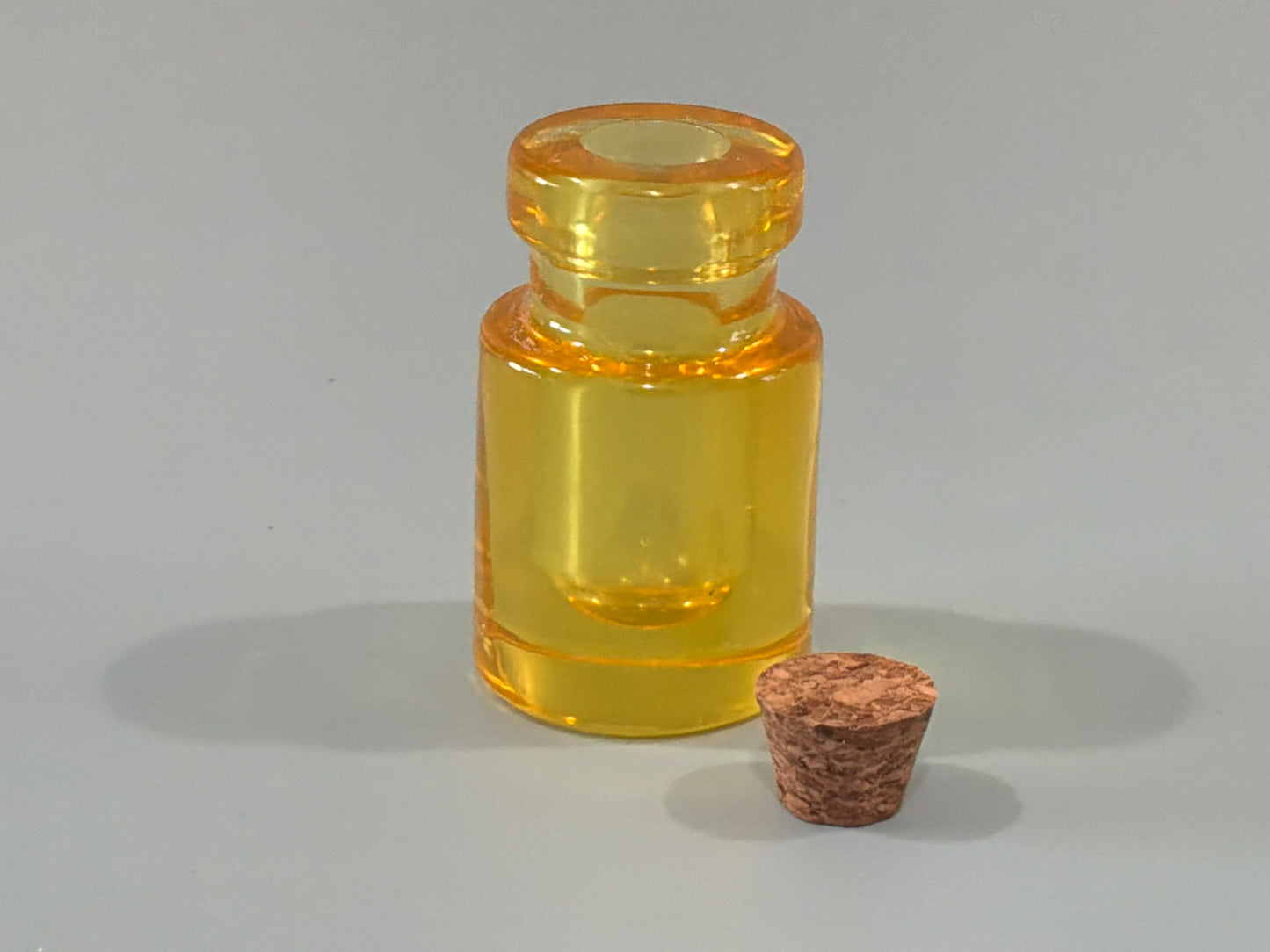 Yellow Acrylic Resin Mini Bottle