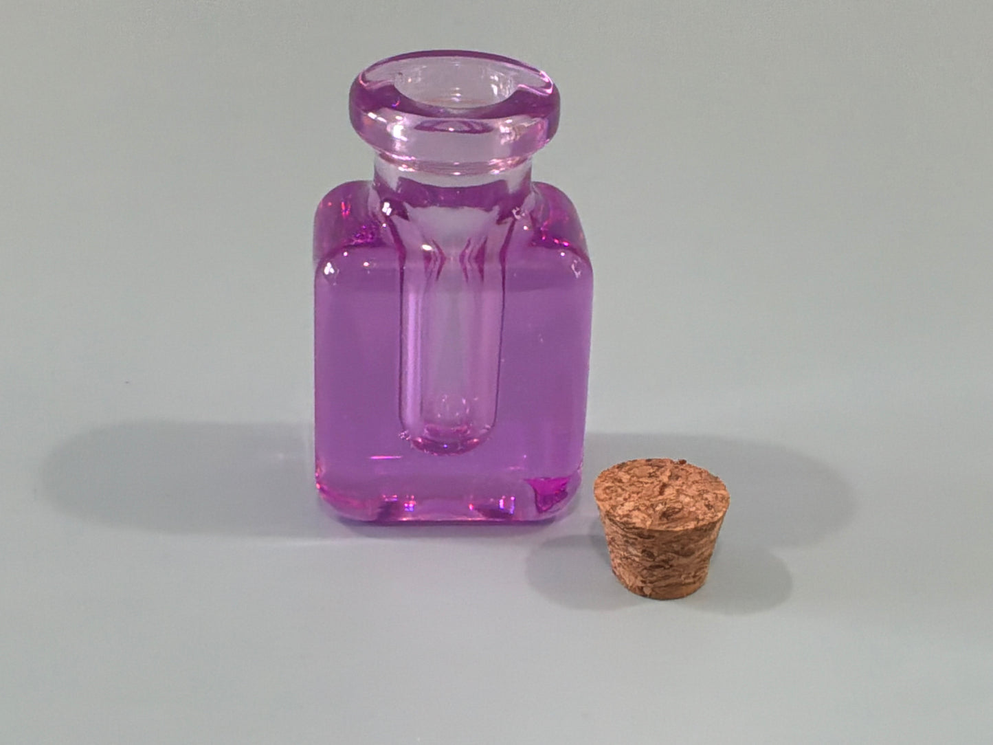 Purple Acrylic Resin Mini Bottle