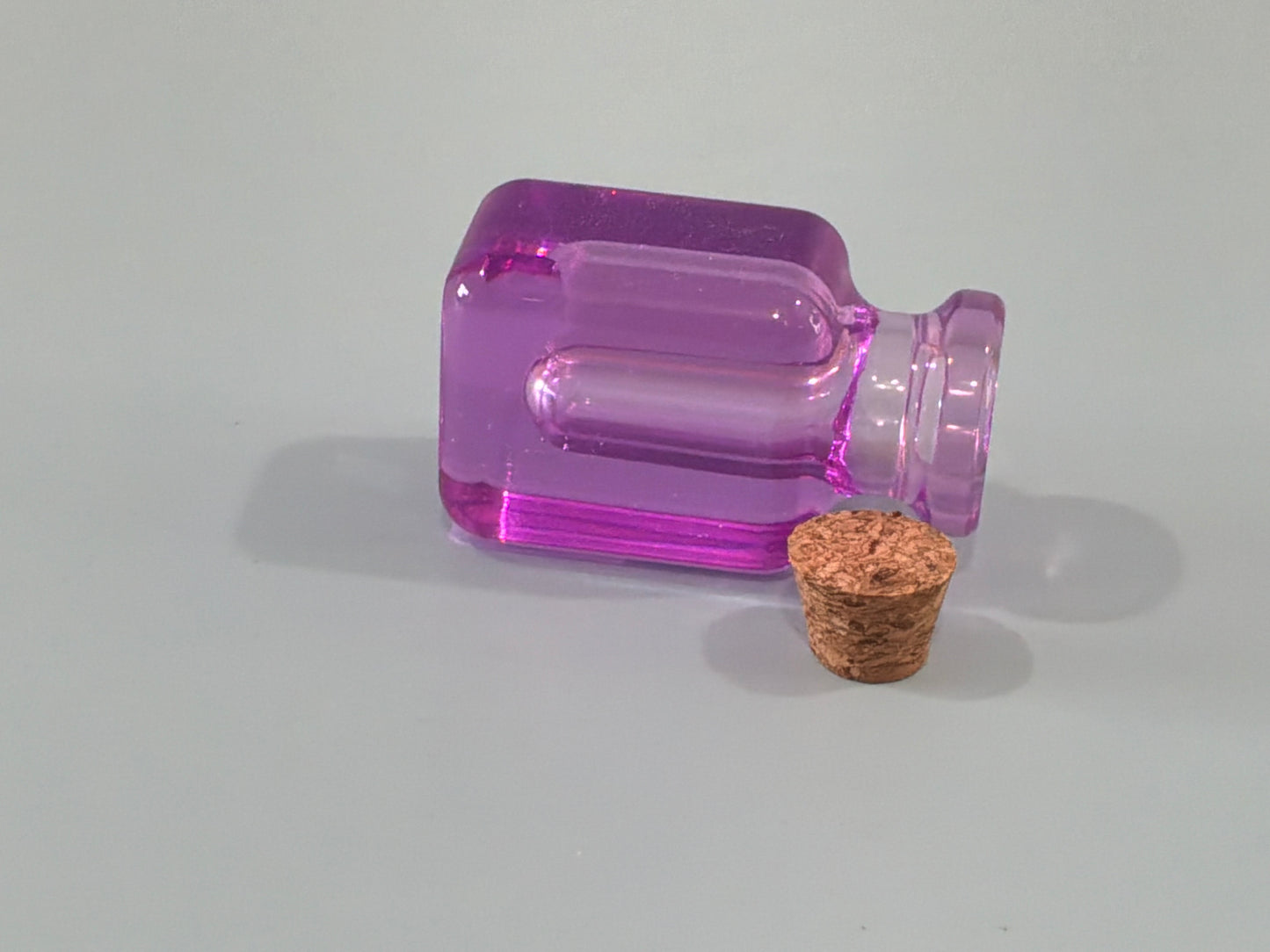 Purple Acrylic Resin Mini Bottle